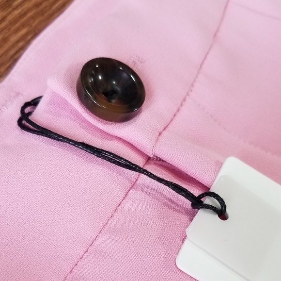 high-waisted cropped bubblegum pink pants (2) - Picture 5 of 11